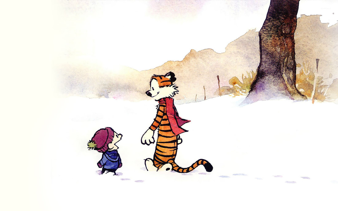 calvin and hobbes winter facebook cover